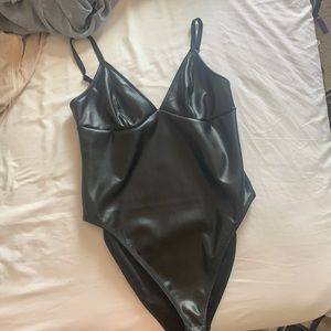 Forever 21 Leather Bodysuit